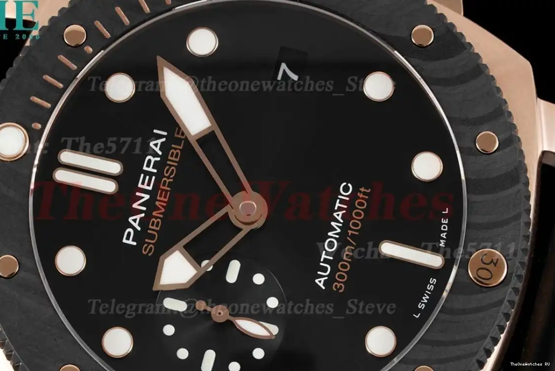 PAM1070 44mm Dial Submersible RG Black RU P900 VSF 0527